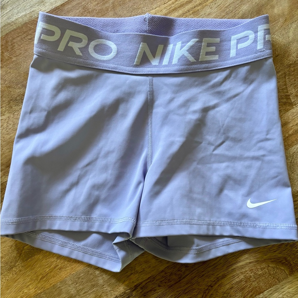 Nike Pro Women's Lavender Athletic Shorts
